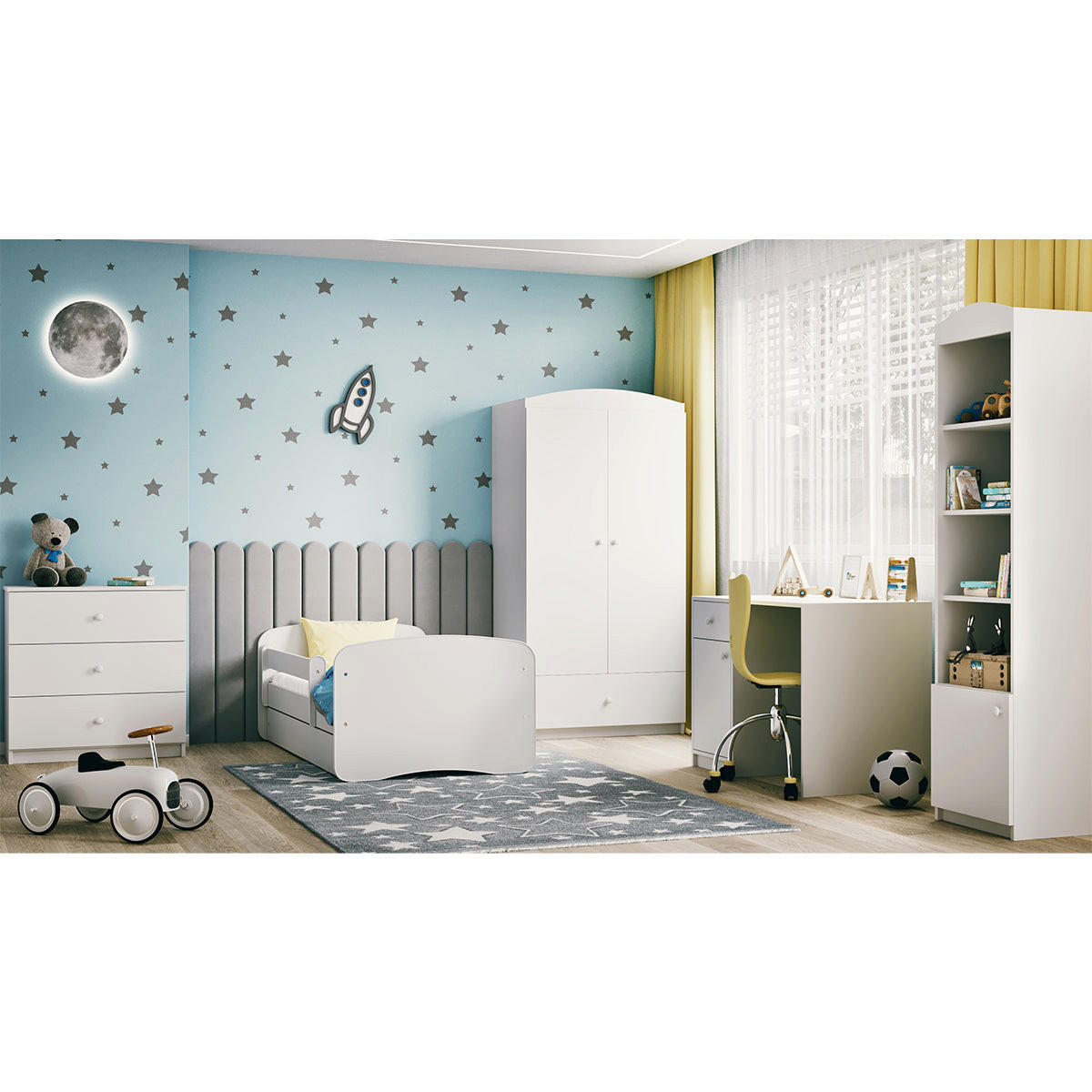OTROŠKA POSTELJA 80/180 Bela - bela, leseni material (80/180cm) - Petits-meubles