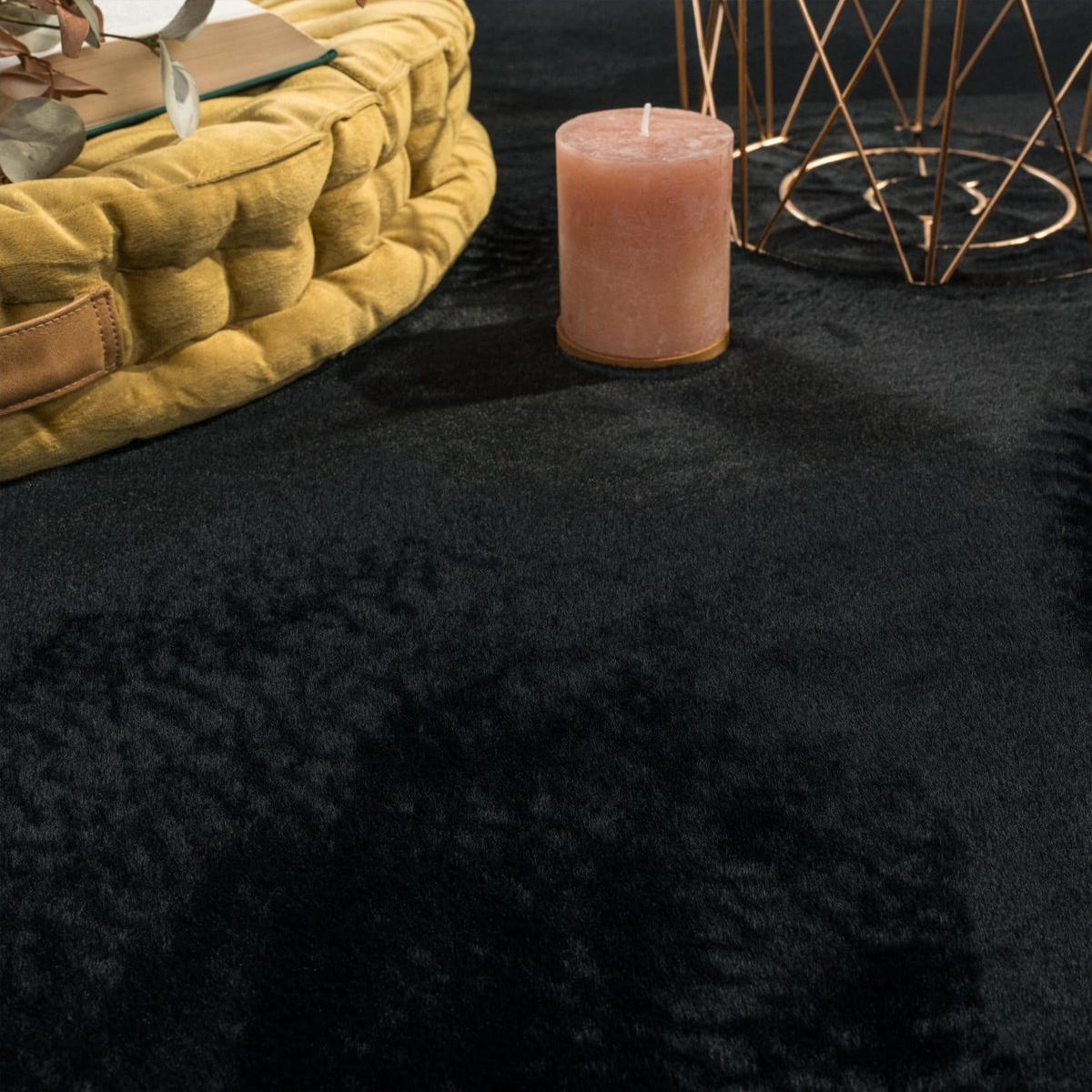 HOCHFLORTEPPICH 240/340 SOFT 380 - Schwarz, Kunststoff (240/340cm) - Paco Home