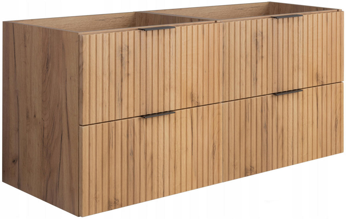 WASCHBECKUNTERSCHRANK FLOW Eiche Craft 120/57/46 cm - Eichefarben, Holzwerkstoff (120/57/46cm) - Rodan