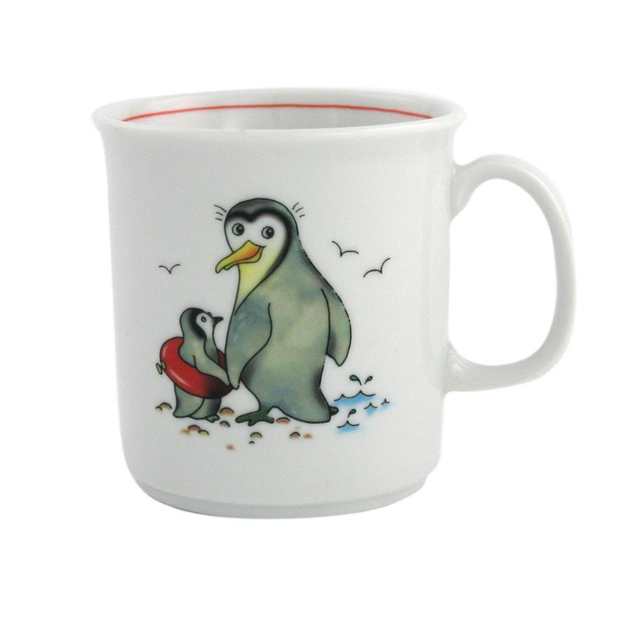 BECHER mit Henkel 0,21 l Pinguin - Multicolor, Keramik (7.5/7.5/9.5cm) - Eschenbach