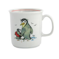 BECHER mit Henkel 0,21 l Pinguin - Multicolor, Keramik (7.5/7.5/9.5cm) - Eschenbach