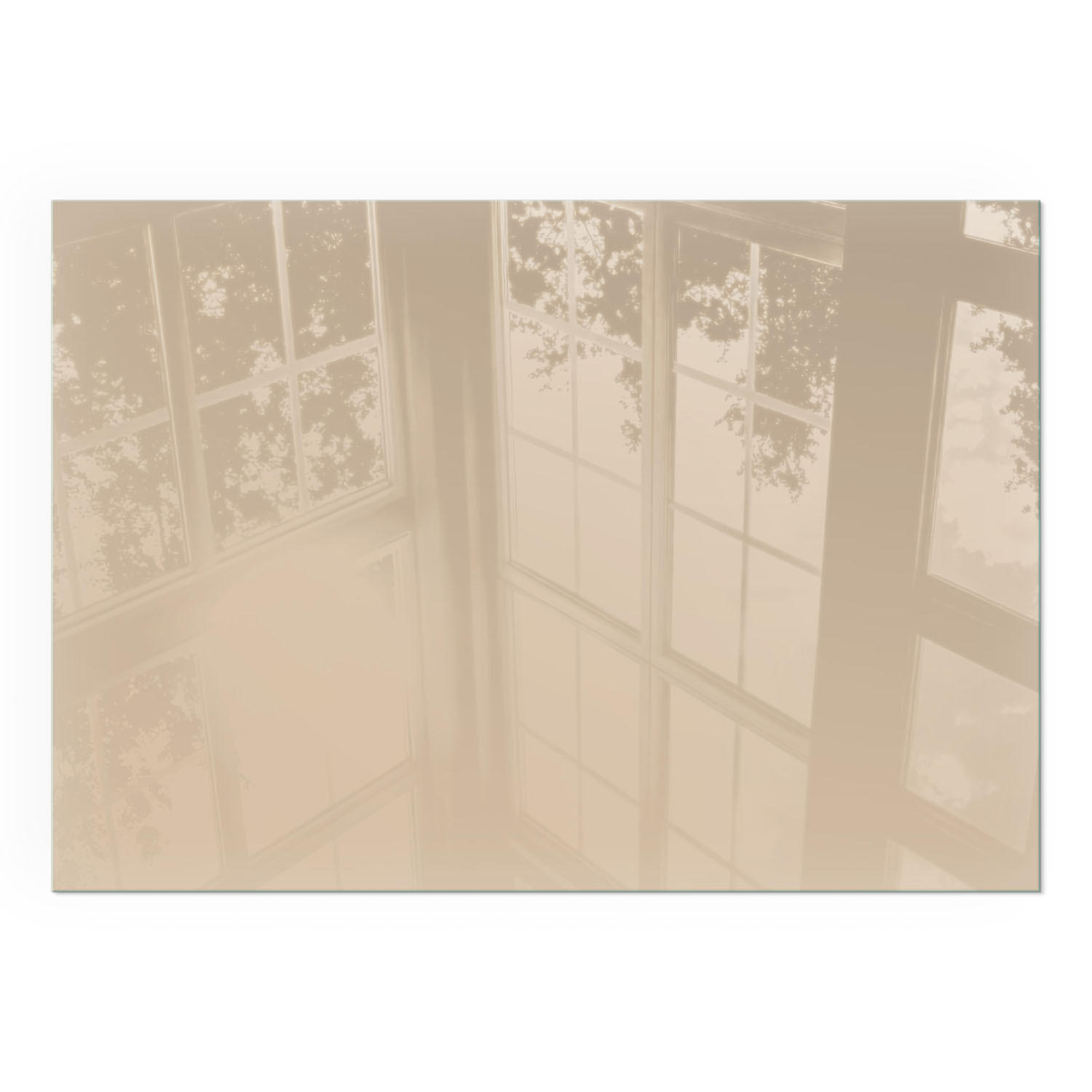 GLASPLATTE für Kamin 100x70 cm - Gelb, Glas (100/70/0.4cm) - TULUP