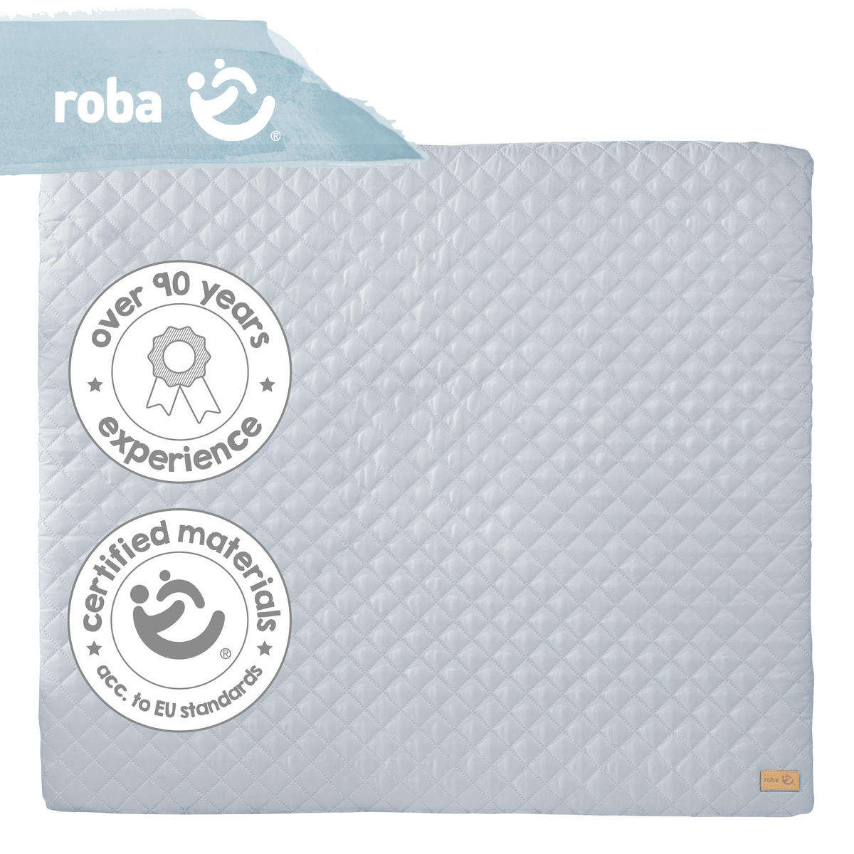 WICKELAUFLAGE roba Style türkis - Hellblau, Textil (85/75cm) - Roba
