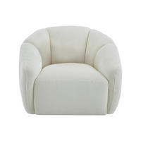 SESSEL mit gerader Rückenlehne - 1 Person - Stoff - Elfenbeinfarben - - Weiß, Textil (93/73/89cm) - Vente-Unique