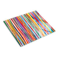 GLASPLATTE 60x52 cm Farbige Streifen - Multicolor, Glas (60/0.4/52cm) - TULUP