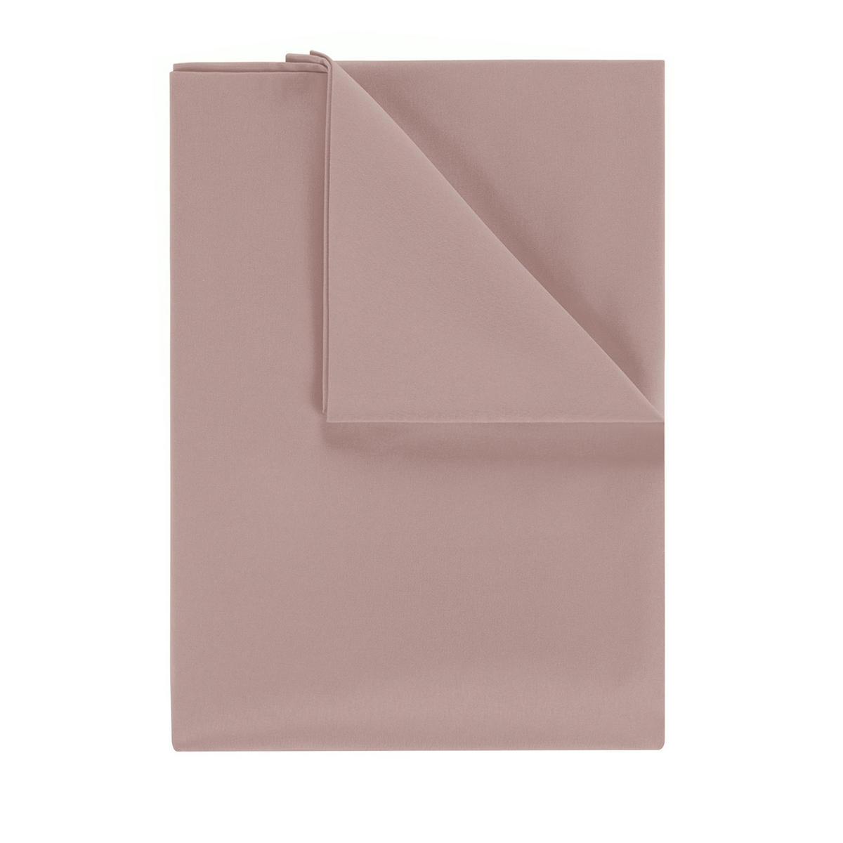 BETTTUCH ohne Gummi 180/275 cm, in Rosa - Rosa, Textil (275/180cm) - Blumtal