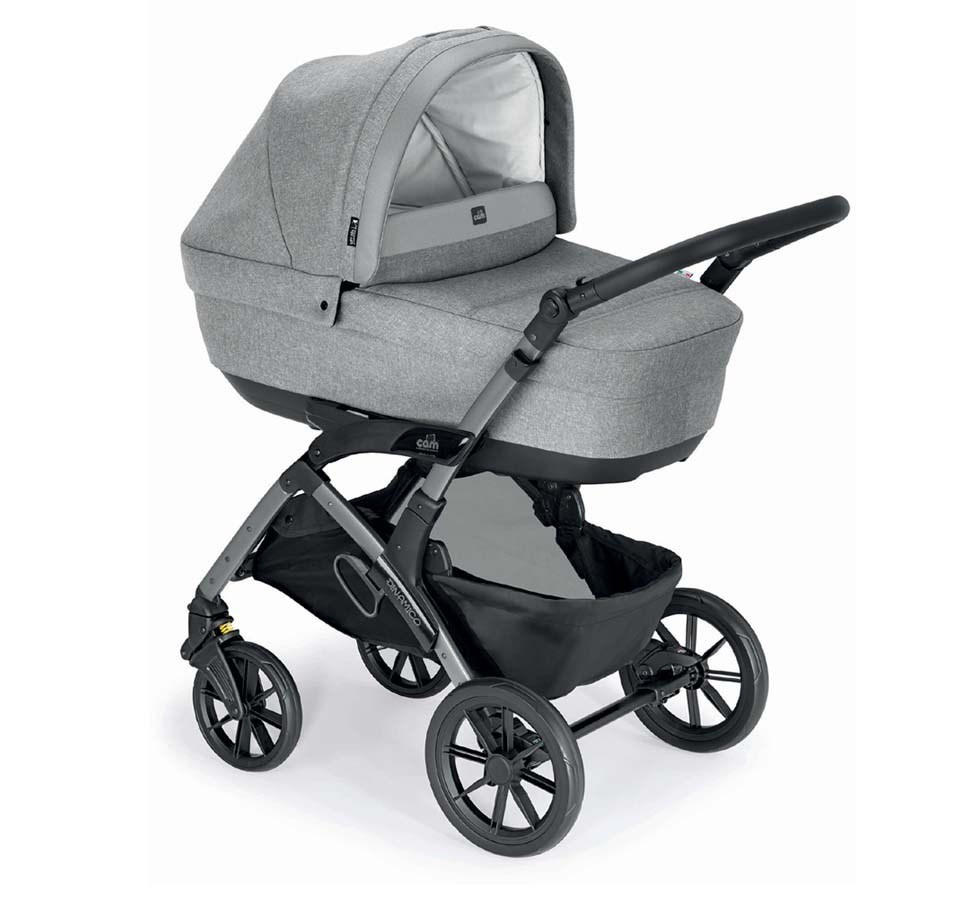 KOMBI-KINDERWAGEN Dinamico Smart 3in1 - Hellgrau/Grau, Kunststoff (57/87.5/100cm) - Cam il Mondo del Bambino S.p.A.
