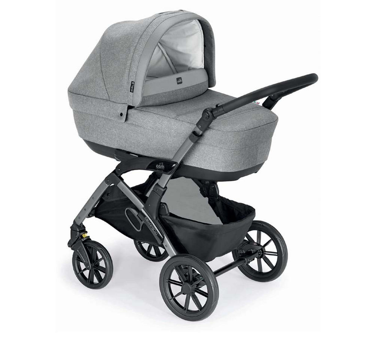KOMBI-KINDERWAGEN Dinamico Smart 3in1 - Hellgrau/Grau, Kunststoff (57/87.5/100cm) - Cam il Mondo del Bambino S.p.A.