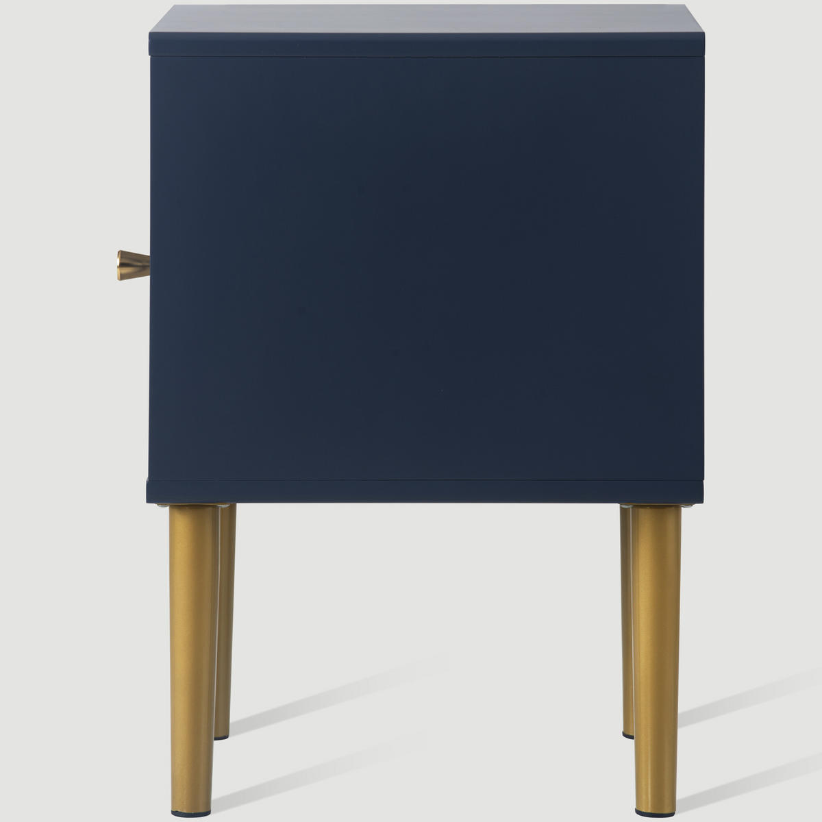 NACHTTISCH Blau 35/35/50 cm - Blau, Glas/Holzwerkstoff (35/50/35cm) - Urban Meuble