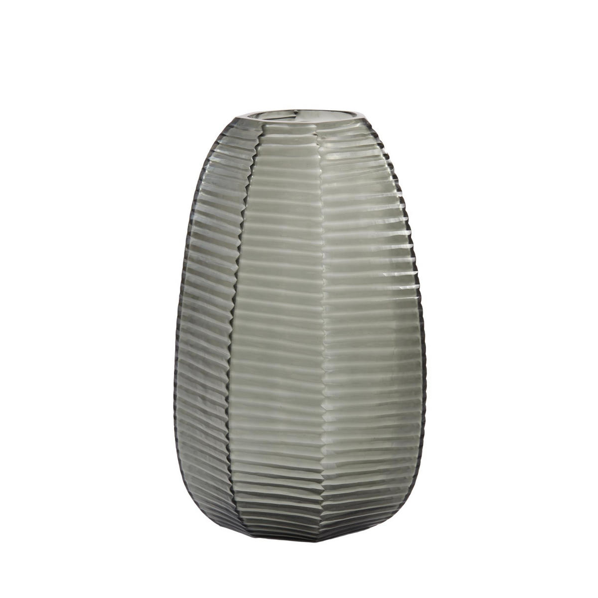 VASE Maeva Grau 23/23/37.5 cm - Grau, Glas (37.5cm) - Light & Living