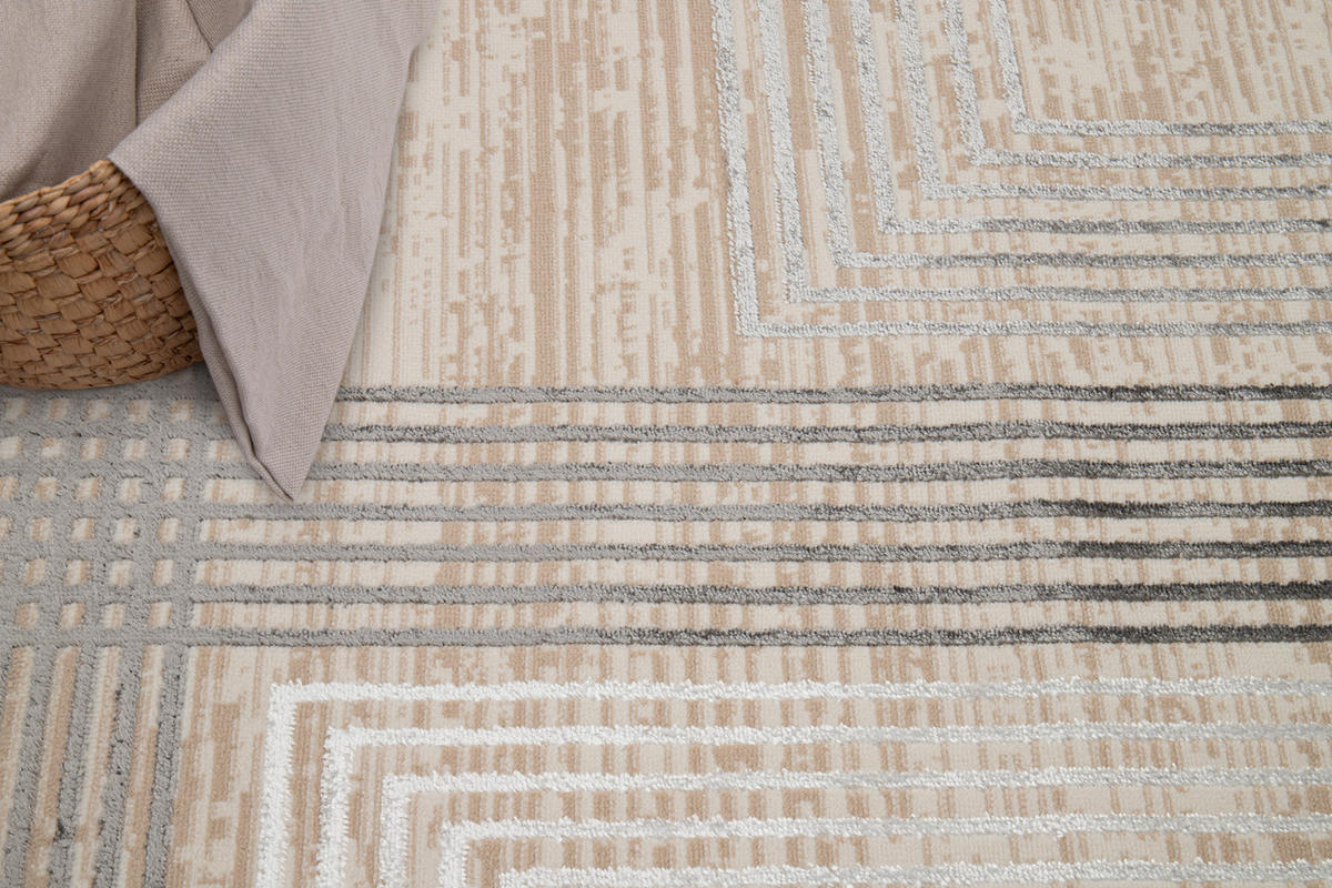 TEPPICH CRYSTAL Grau 180/250 cm - Grau, Textil (180/250cm) - Tapiso