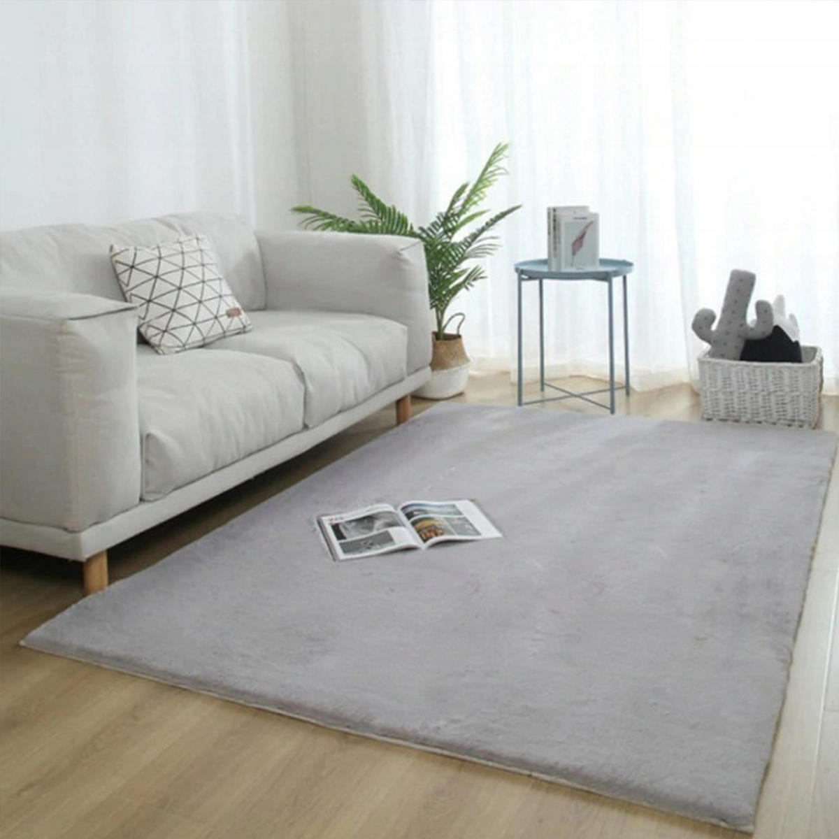 TEPPICH, grau 140x200cm - Grau, Holzwerkstoff (140/200cm)