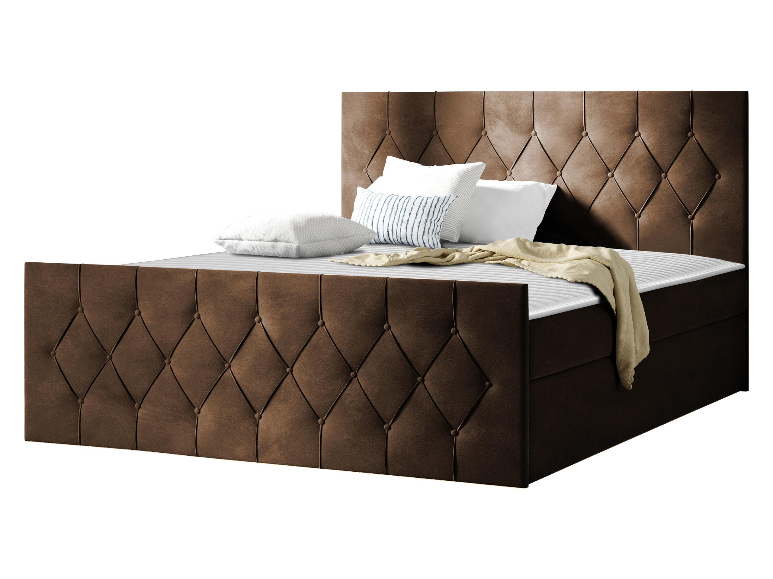 BOXBETT Sky Lux - H3 - Braun, Holz (120/200cm) - MIRJAN24