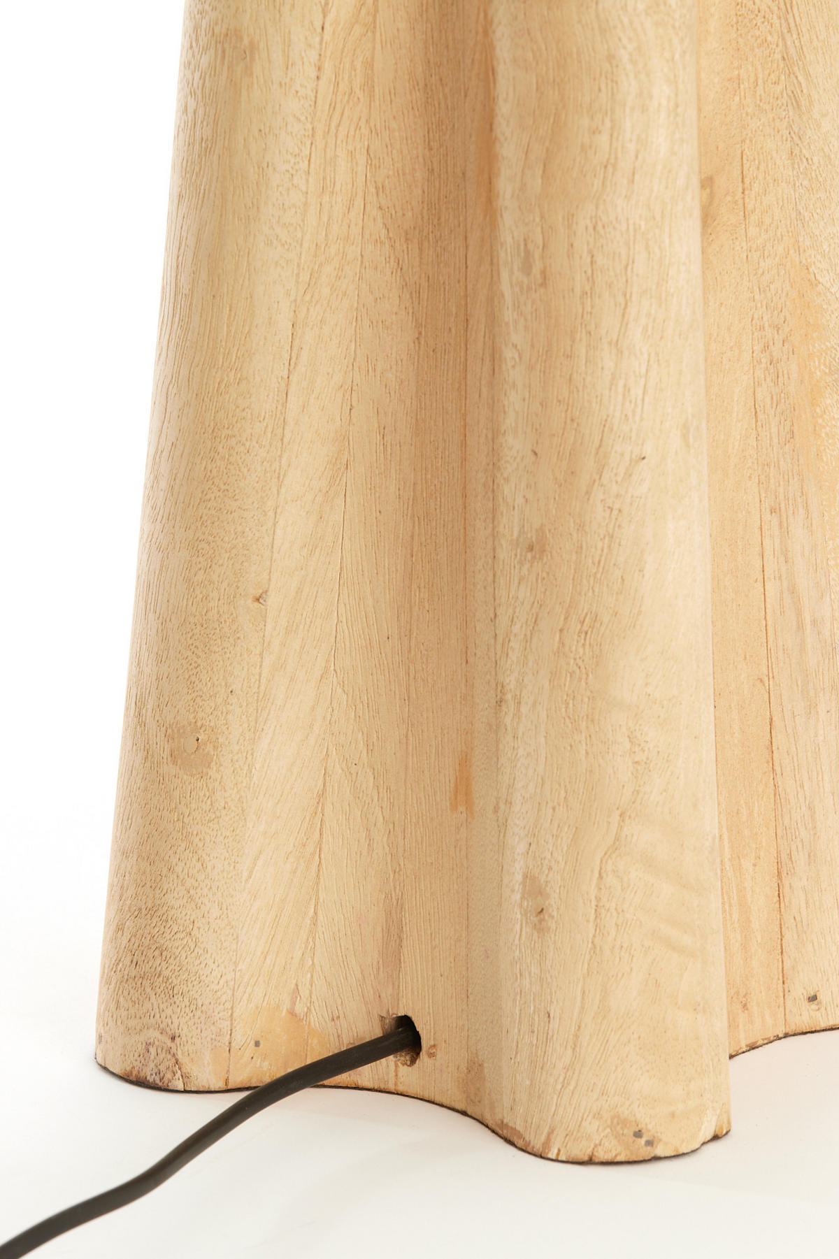 LAMPENFUSS Navelli Braun 15/15/40 cm - Braun, Holz (15/15/40cm) - Light & Living