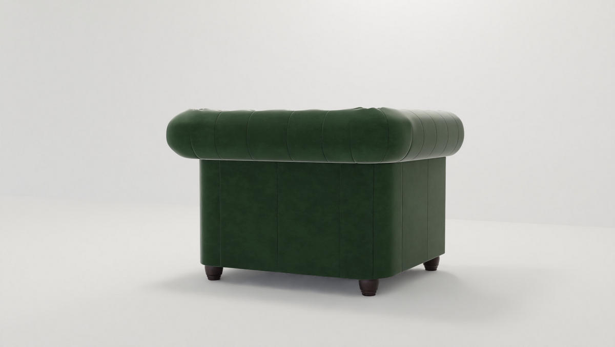 CHESTERFIELD-SESSEL Nyx Flasche grün Samt - Smaragdgrün/Braun, Holz/Textil (94/72/86cm) - S-Style Möbel