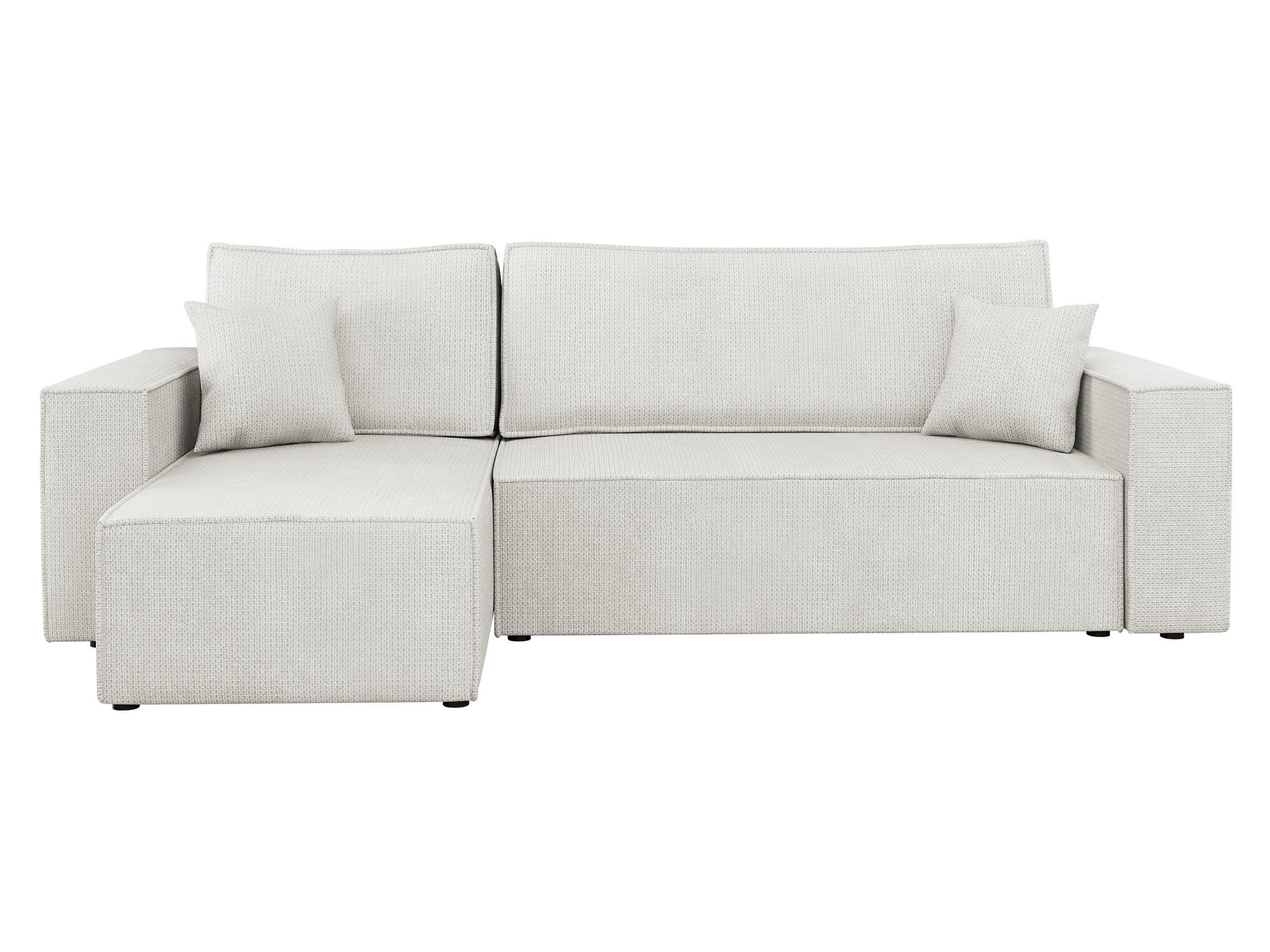 ECKSOFA Karl - Creme/Schwarz, Holz/Kunststoff (244/145cm) - MIRJAN24