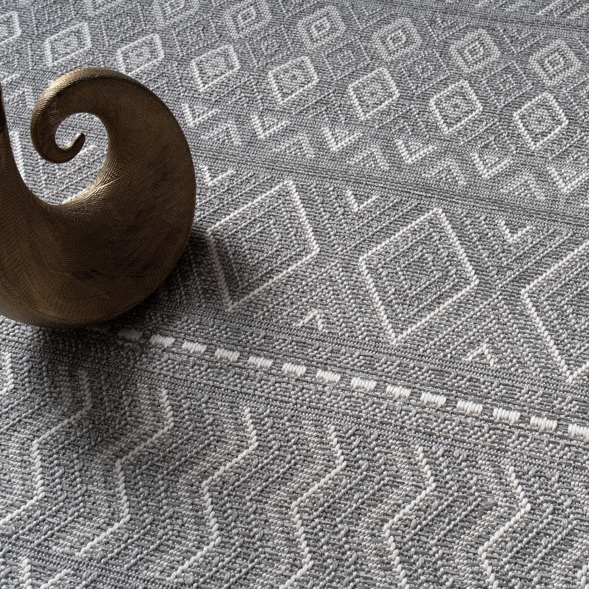OUTDOORTEPPICH 80/150 cm Vermont 190 - Grau, Textil (80/150cm) - Paco Home