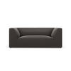SOFA Ruby aus Samt dunkelgrau 2 Sitzplätze - Dunkelgrau, Textil (93/69/174cm) - Micadoni