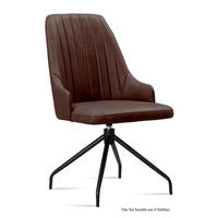 ESSZIMMERSTUHL drehbar (6er-Set) Doreen 52x91x60 Schwarz/Braun - Schwarz/Braun, Kunststoff (60/91/52cm) - 58aufmkessel