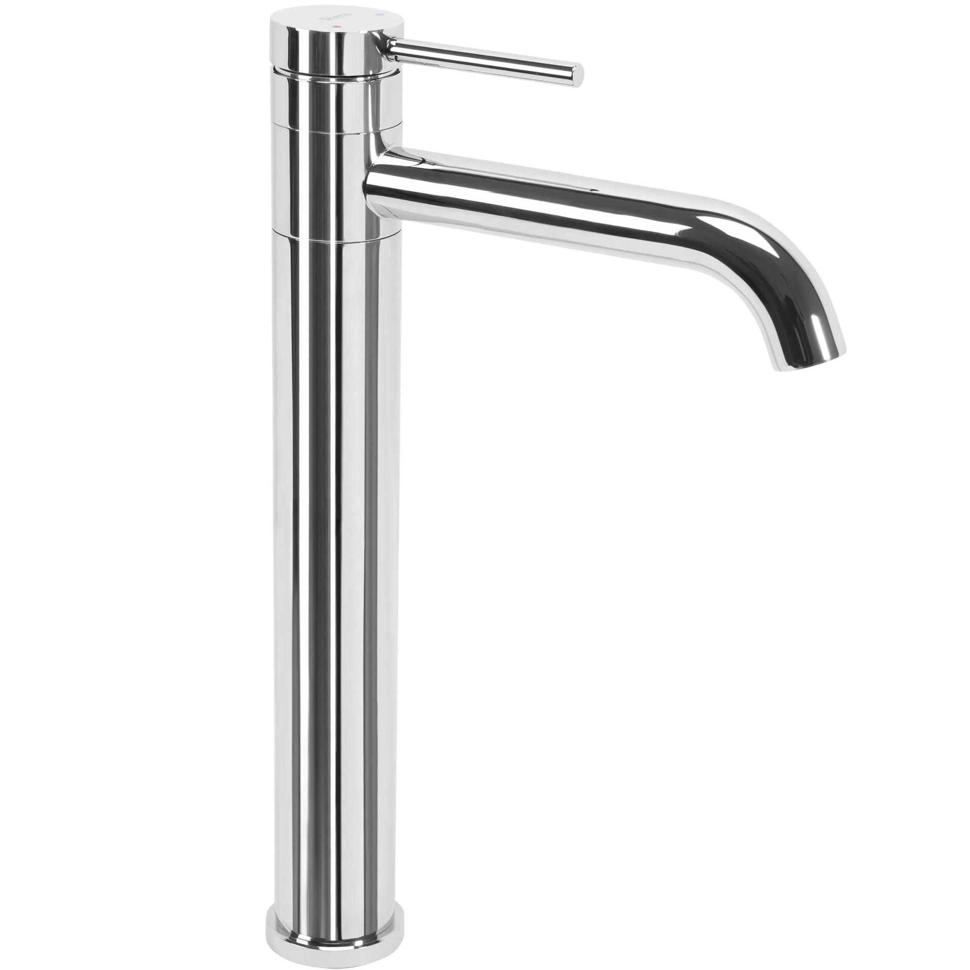 WASCHBECKENARMATUR Rea Lungis Chrome Super High - Chromfarben, Metall (5.2/34.5/16.5cm) - REA