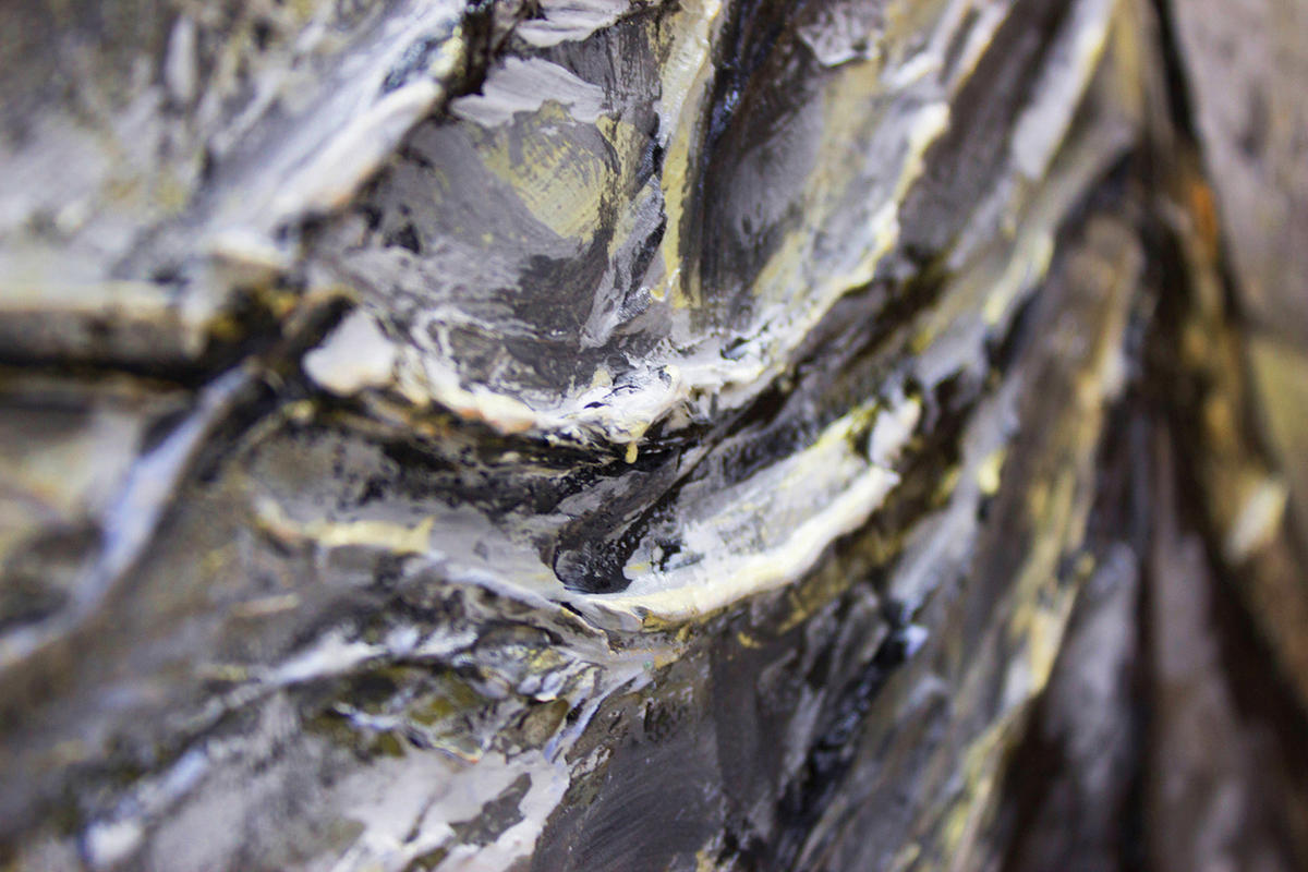 GEMÄLDE Modenschau auf Keilrahmen 200x100 cm - Ecru, Holz (200/100cm) - YS-art gallery