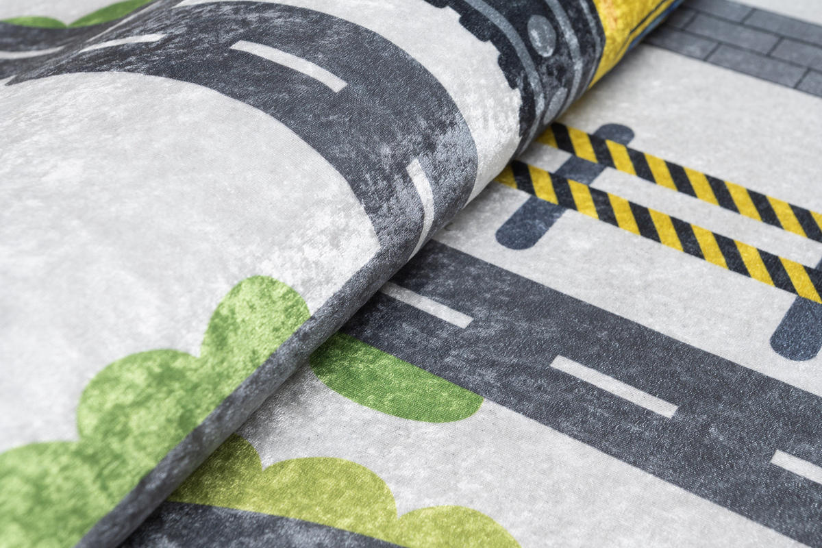 TEPPICH EMMA Grau 80/150 cm - Grau, Kunststoff (80/150cm) - Tapiso