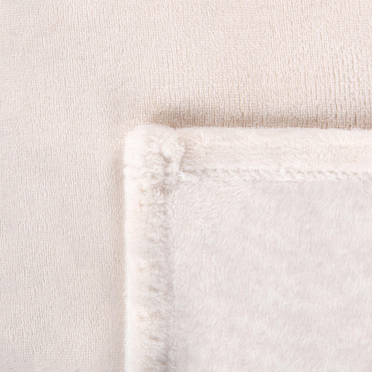 DECKE Cremeweiß Bayburt 200/220 cm - Ecru, Textil (200/220cm) - Beliani