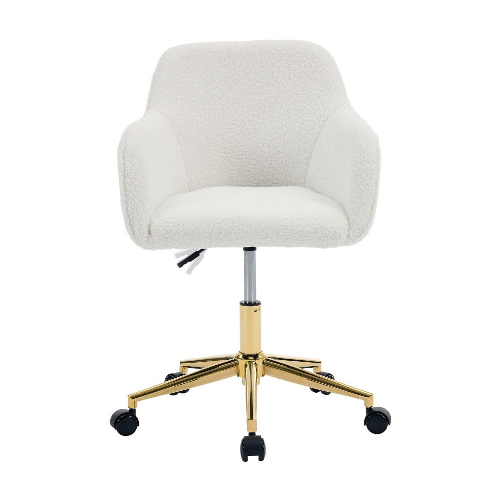DREHSTUHL 360° drehbar Weiß - Weiß, Naturmaterialien (58/86/58cm)
