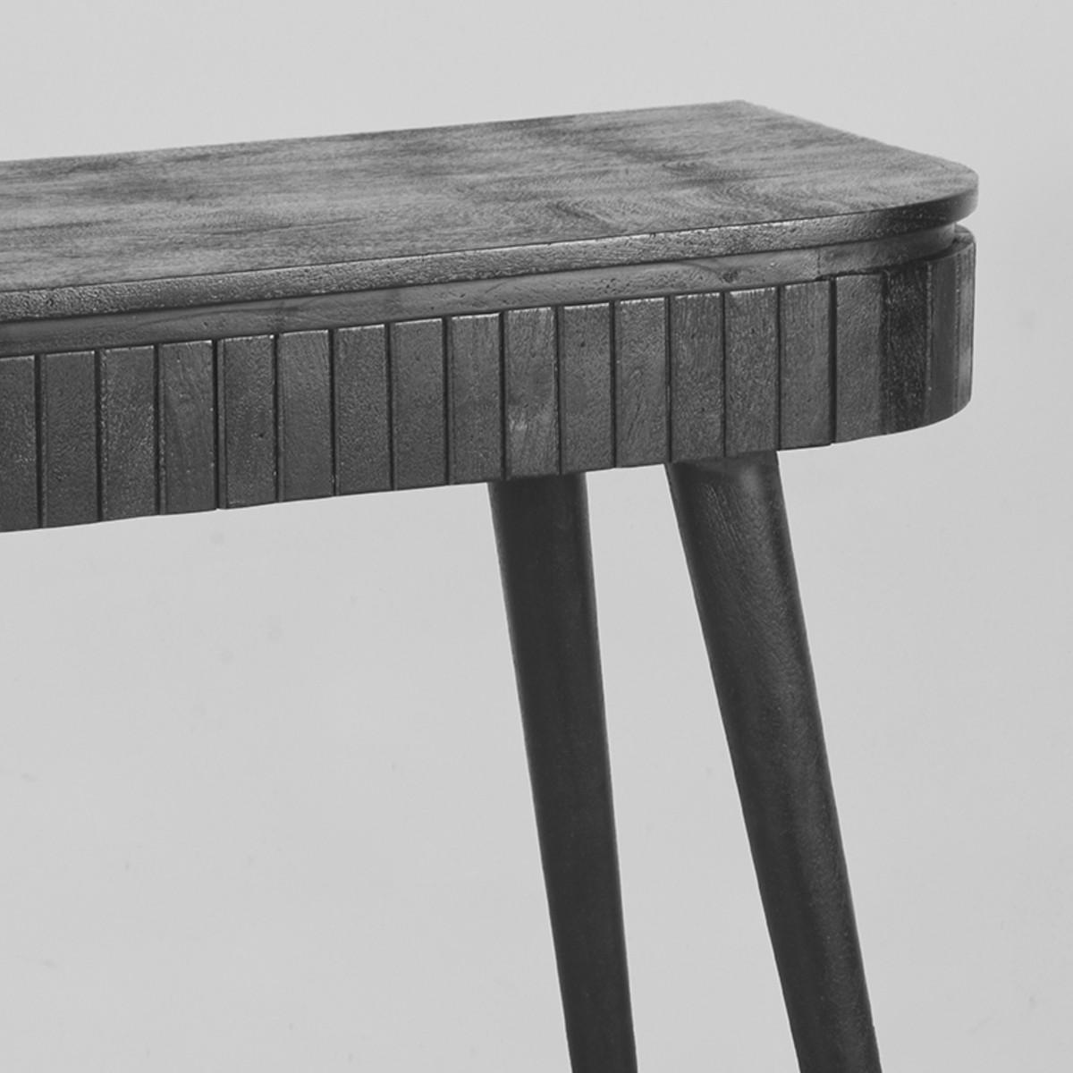 SCHREIBTISCH Nils Schwarz 38/100/77 cm - Schwarz, Holz (38/100/77cm) - LABEL51