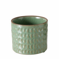 ÜBERTOPF Keramik Cinthya Ø 11 cm - Grün, Keramik (11.2/9.3/11.2cm) - Boltze Home