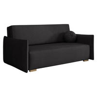 SCHLAFSOFA Viva Glov IV - Schwarz/Naturfarben, Holz/Textil (174/85/98cm) - MIRJAN24