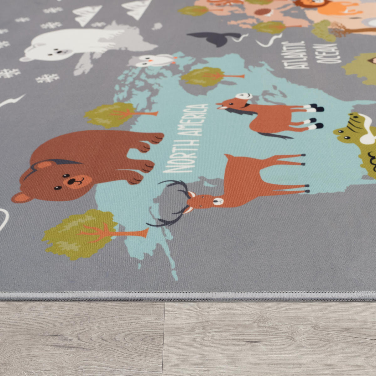 KINDERTEPPICH 80/150 cm Bino 581 - Grau, Textil (80/150cm) - Paco Home