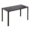 ESSTISCH Küchentisch für 4 Personen, Esszimmertisch für Küche Metall, Schwarz - Schwarz, Metall (120/60/75cm) - HOMCOM