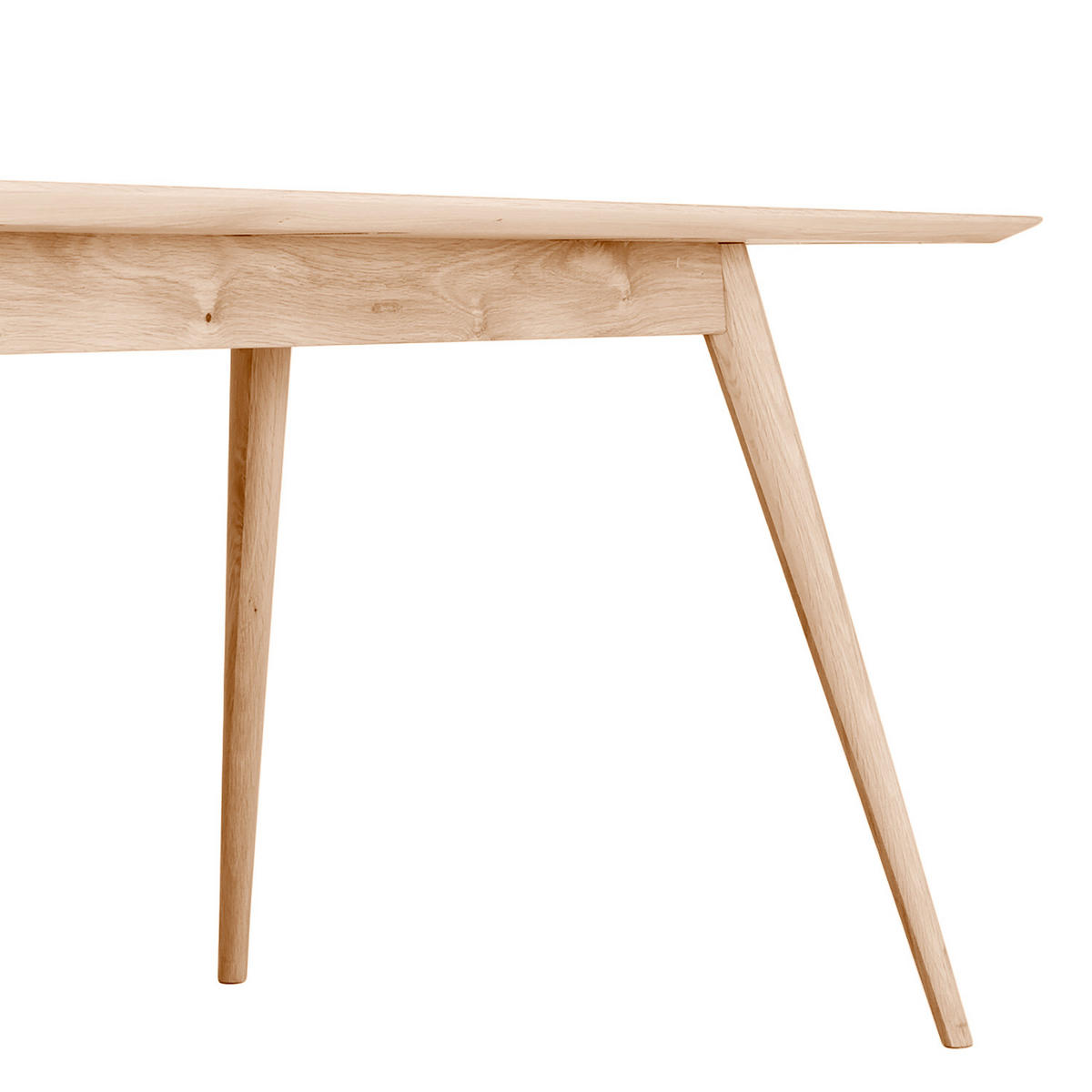 ESSTISCH - Massivholz - Eichefarben, Holz (90/220/75cm) - home24