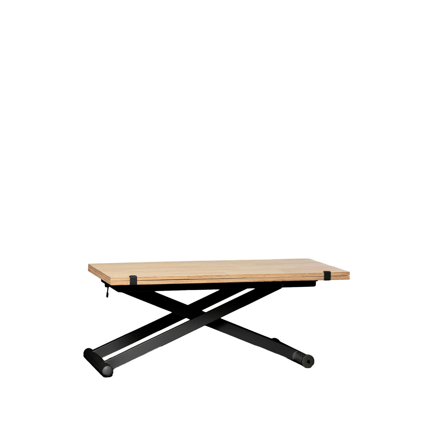 COUCHTISCH AUSZIEHBARER UND ERHÖHTER Tapi 110 cm x 46-75 cm - Hellbraun, Holz (57/110/46cm) - Klast Home