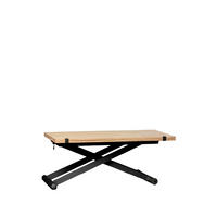 COUCHTISCH AUSZIEHBARER UND ERHÖHTER Tapi 110 cm x 46-75 cm - Hellbraun, Holz (57/110/46cm) - Klast Home