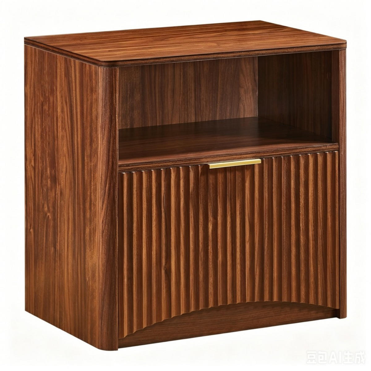 NACHTSCHRANK 58B/38T/60H cm Walnussfarben - Walnussfarben, Holzwerkstoff (38/60/58cm)