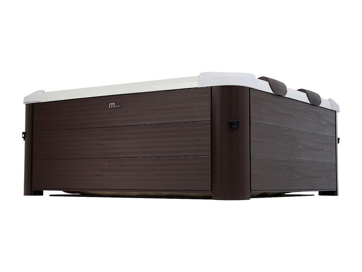 HALBFESTER Whirlpool - 6 Personen - Plastik - Braun - - Braun, Kunststoff (160/65/160cm) - Mspa