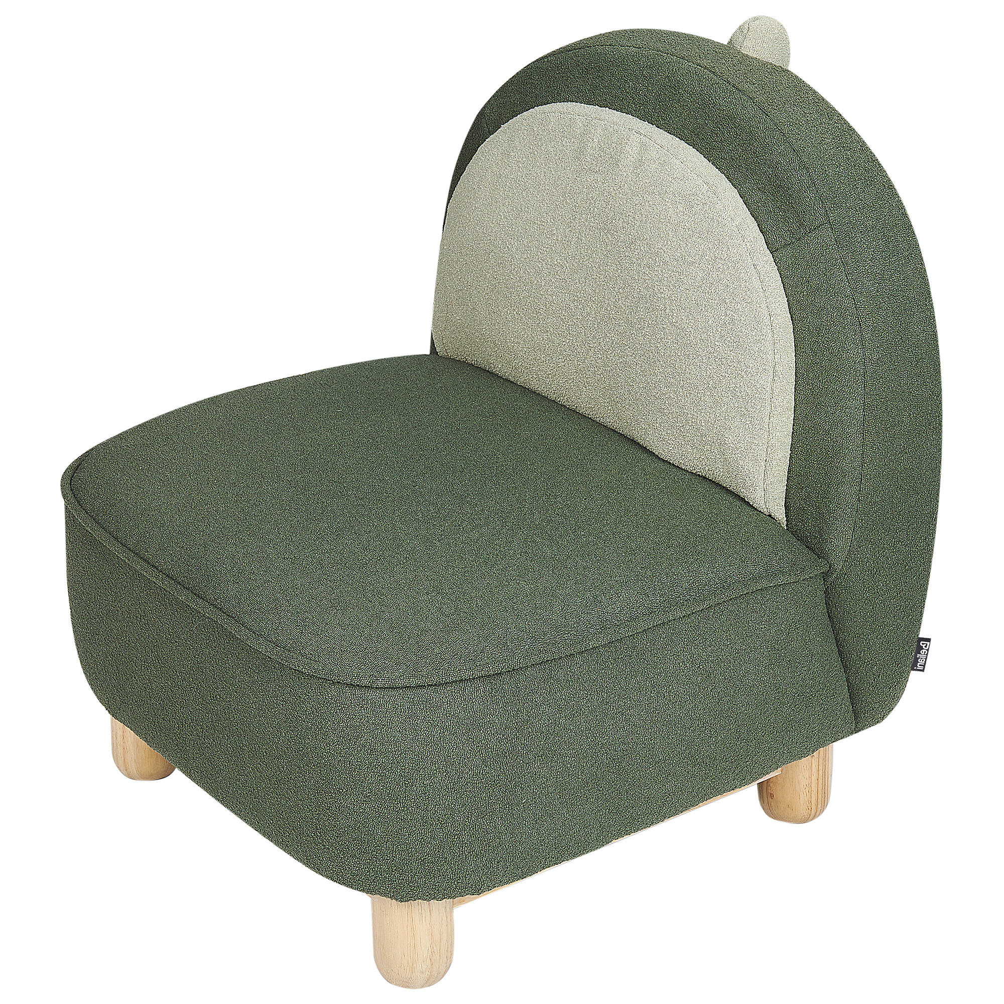Beliani Kindersessel Grün, Beige, Braun 50x56x47 cm