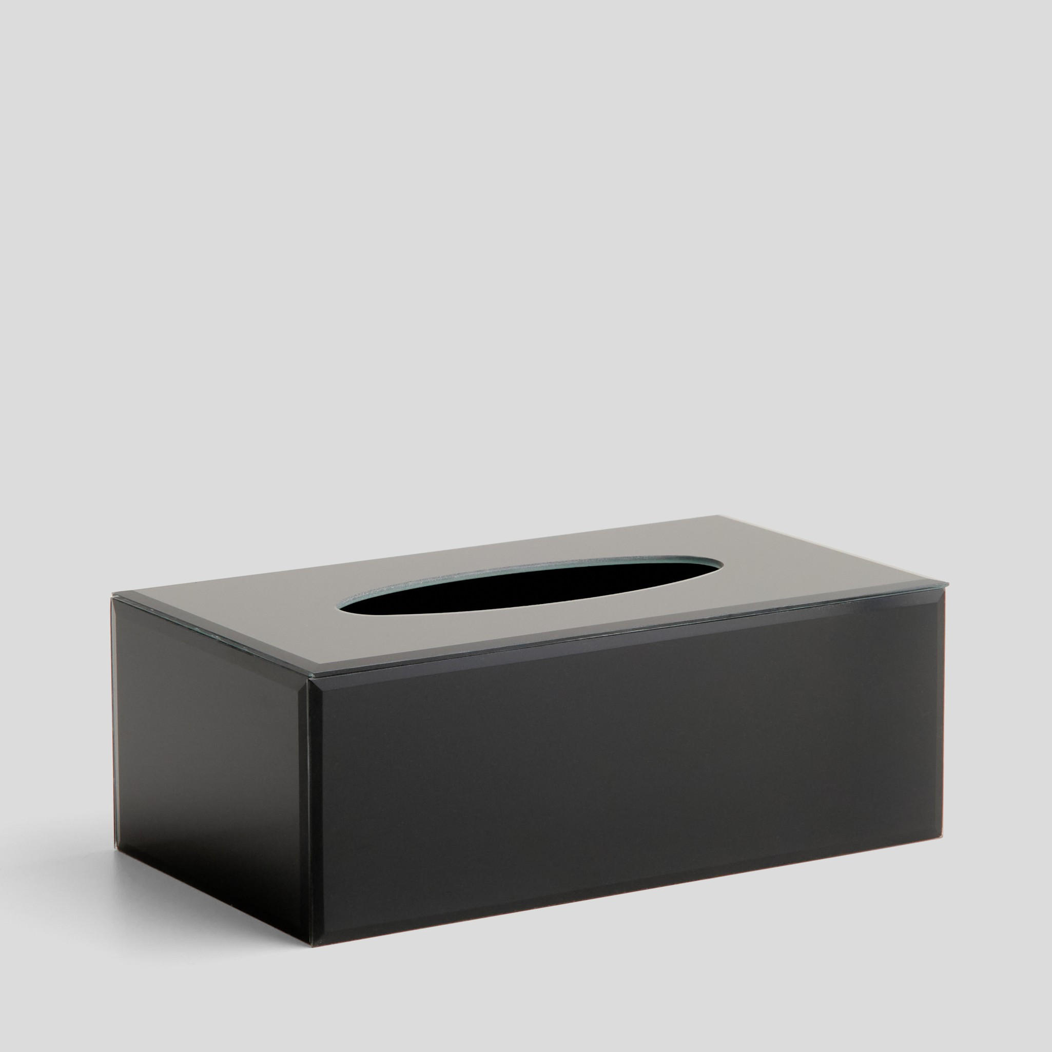 TISSUE-BOX Hasting - Schwarz, Glas (14/25.5/9.5cm) - home&you
