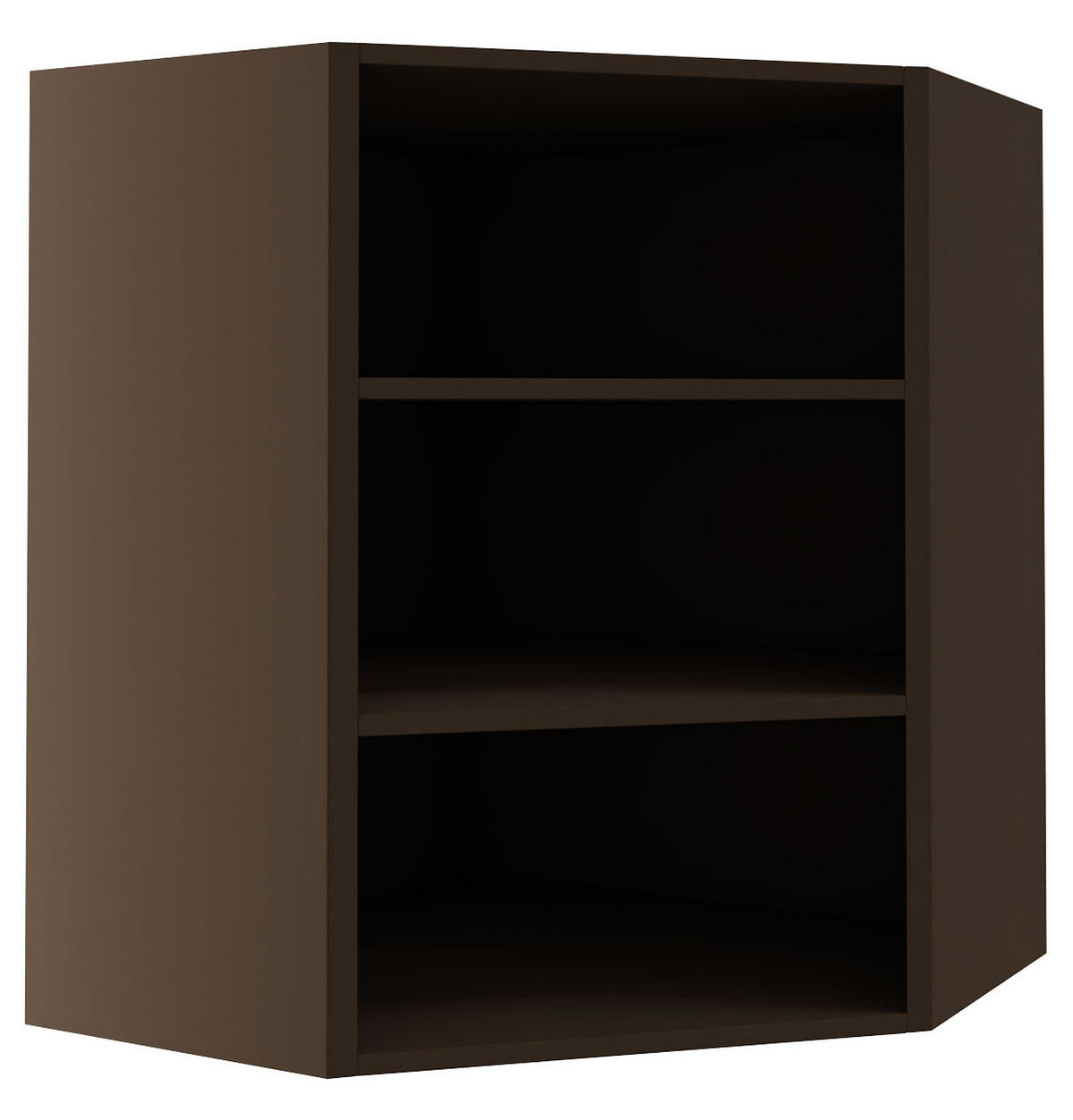 ECKHÄNGESCHRANK Essen W10/60 Weiß Hochglanz / Eiche Artisan Matt 60 / 60 / 72cm - Weiß Hochglanz/Eiche Artisan, Holz/Holzwerkstoff (60/72/60cm) - Feldmann-Wohnen