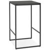 STEHTISCH Industrial Design mit Holzplatte und Metallgestell NOLIRO, Schwarz 60x60x102 cm - Schwarz, Holz/Metall (60/102/60cm) - KADIMA DESIGN
