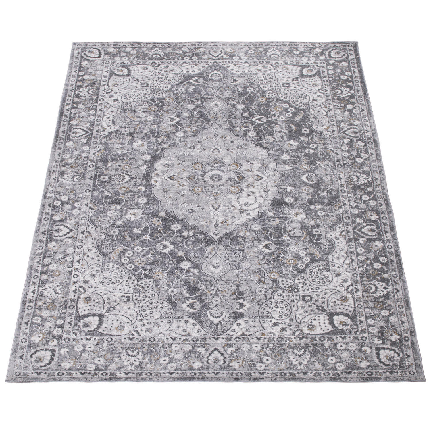 Paco Home Kurzflorteppich Grau 80x150 cm