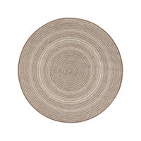 OUTDOORTEPPICH rund Metro Cream/Taupe ø 120 cm rund - Creme, Textil (120/1cm) - KUNSTLOFT