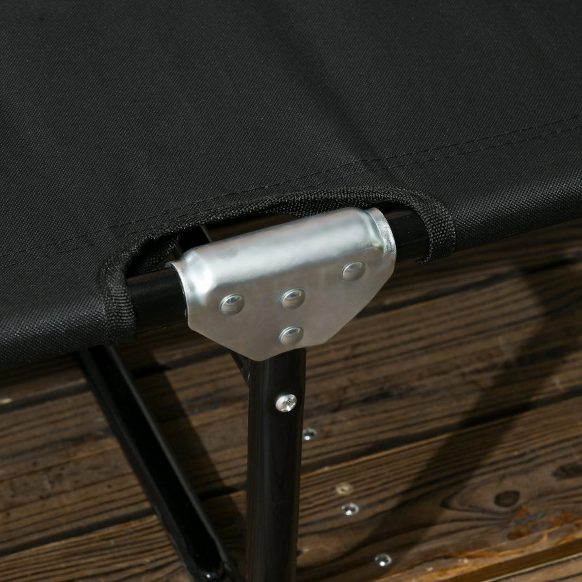 SONNENLIEGE 2er Set klappbar verstellbar 120 kg - Schwarz, Metall (56/28/188cm) - LEBENLANG