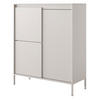 HIGHBOARD Senso beige 104 / 40 / 124cm - Beige, Holz/Holzwerkstoff (104/124/40cm) - Feldmann-Wohnen
