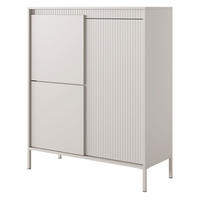 HIGHBOARD Senso beige 104 / 40 / 124cm - Beige, Holz/Holzwerkstoff (104/124/40cm) - Feldmann-Wohnen
