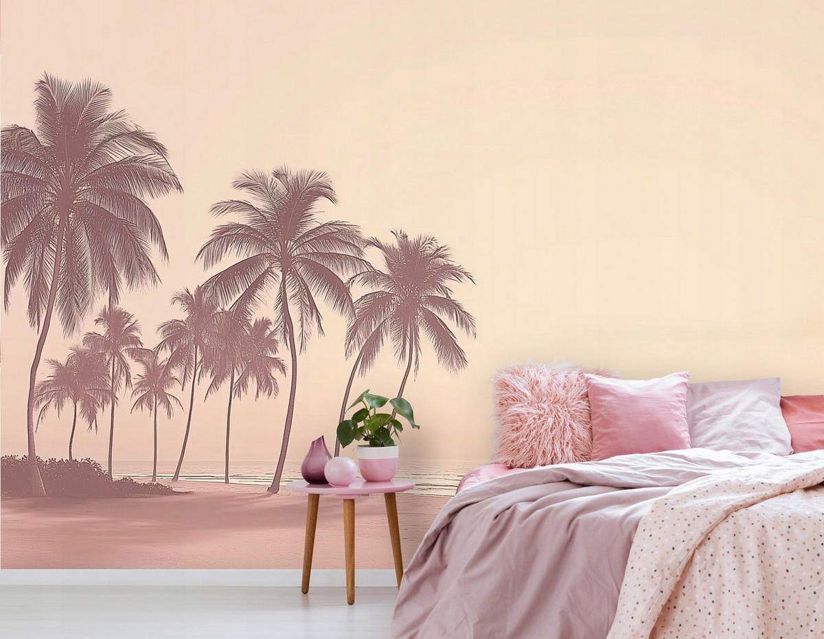 FOTOTAPETE Strand Meer Vlies Tapete Wohnzimmer 300x210 - Multicolor, Papier (300/210cm) - Wallarena