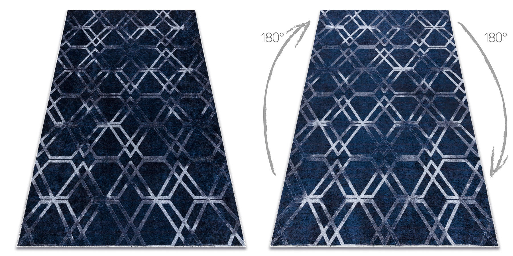 TEPPICH Miro 120/170 cm - Blau, Textil (120/170cm) - rugsX