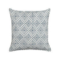DEKOKISSEN Dunkelblau 45/45 cm Cordata - Dunkelblau, Naturmaterialien/Textil (45/45cm) - Beliani